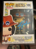 Autographed  One PIece Portgas.D.Ace Funko Pop