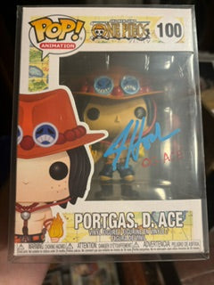 Autographed  One PIece Portgas.D.Ace Funko Pop