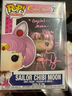 Sailor Moon Chibi Moon Autographed Tracey Hoyt Funko Pop