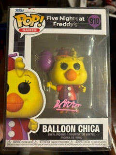 Funko Five Nights at Freddys Autographed Chica Funko Pop